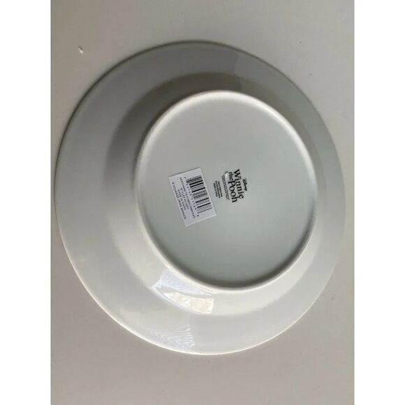 Disney Winnie The Pooh Balloon Spring Floral Dinner Plate Golden Rim Easter New - Picture 7 of 9